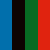 Black, Blue, Green and Red