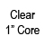 Clear - 1" Core