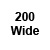 White - Wide - 200/Pkg