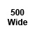 White - Wide - 500/Pkg