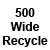 White - Wide - 500/Pkg - Recy