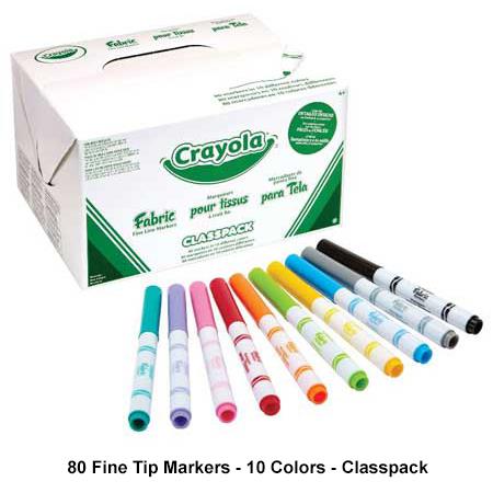 FABRIC MARKER FINE TIP PASTEL SET