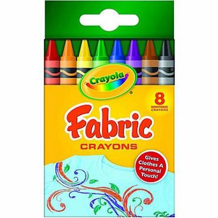 Crayola Fabric Crayons - 8 Specialty, Assorted