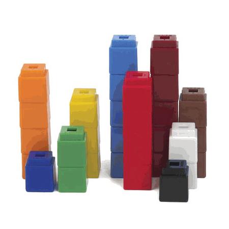 Buy Coloured Plastic Maths Cubes Pack