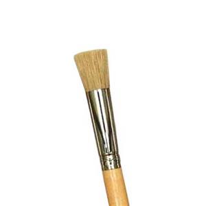 Flat Artist Brush - 1 Black Ox Hair Mix (1600-25) — BEECK Mineral Paints