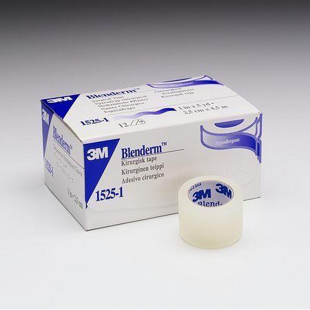 3M Blenderm Plastic Medical Tape, 2 inch x 5 Yard, Transparent - Box/6