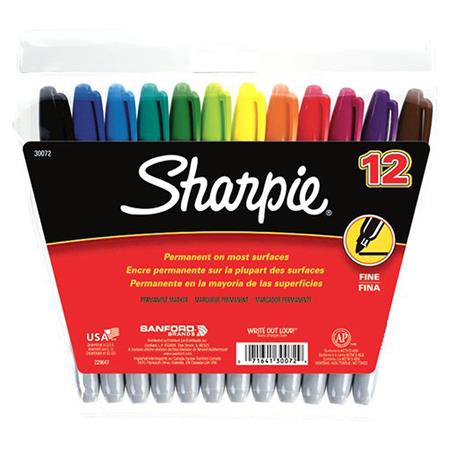 12 Brown Sharpie Paint Markers, Oil-based Permanent Markers