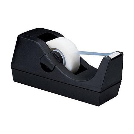 Scotch Heavy Duty Weighted Desktop Tape Dispenser, 3 Core, Plastic, Black