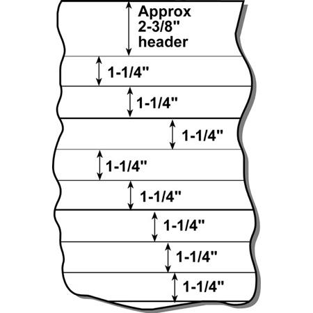 1 4 Size Chart Paper