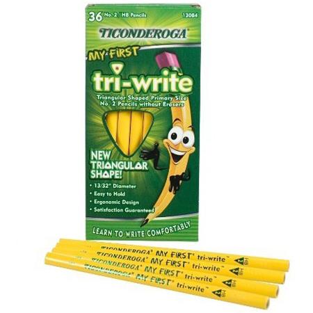Ticonderoga Tri-Write Beginner No. 2 Pencils - Box of 36