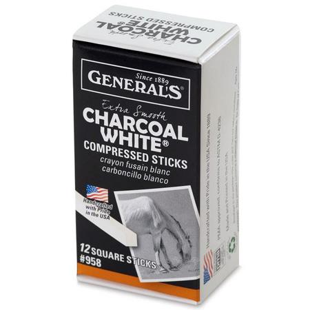 white compressed charcoal