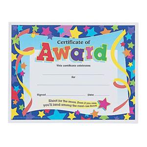 Certificate of Award