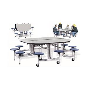 Biofit Oval Folding Cafeteria Table